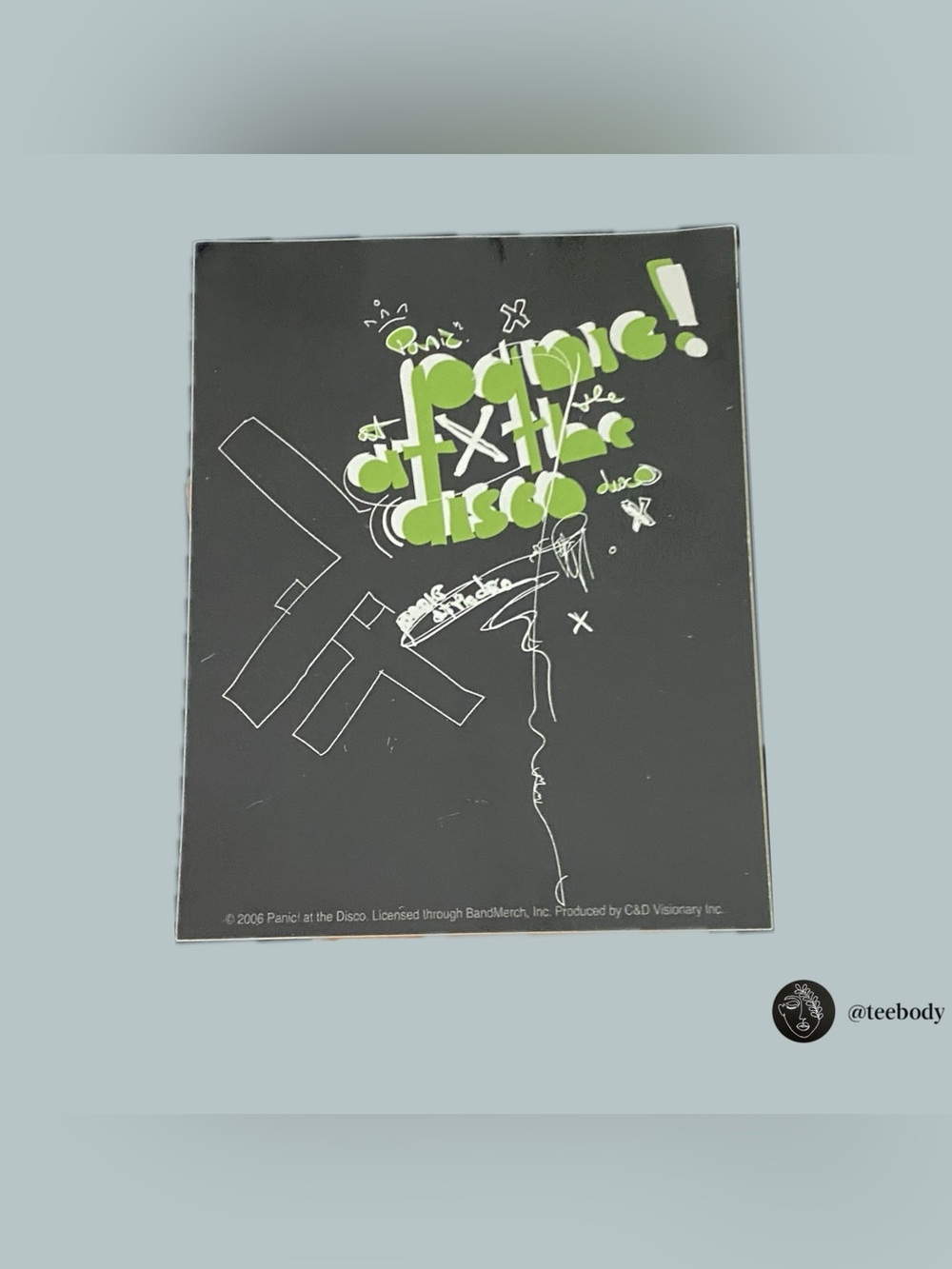 Original Vintage Panic! At The Disco 2005 Album Release Promotional Sticker